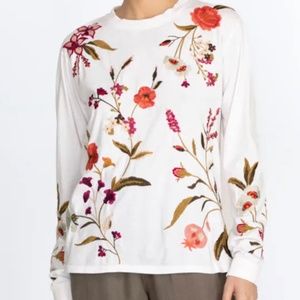 JOHNNY WAS embroidered t-shirt